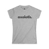 AXOLOTLS, PERIOD. Women's Softstyle Tee in Sport Grey — t-shirts that gives back to wildlife rescues