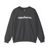 CAPYBARAS, PERIOD. Unisex Crewneck Sweatshirt in Dark Heather — sweatshirts that gives back to wildlife rescues