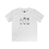 Rock, Paper, Scissors Kids Softstyle Tee in White — t-shirts that gives back to animal rescues