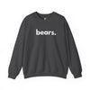 BEARS, PERIOD. Unisex Crewneck Sweatshirt in Dark Heather — sweatshirts that gives back to wildlife rescues
