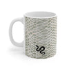 Snake Print White Ceramic Coffee Mug 11 oz Mugs gifts for animal lovers supporting animal rescues