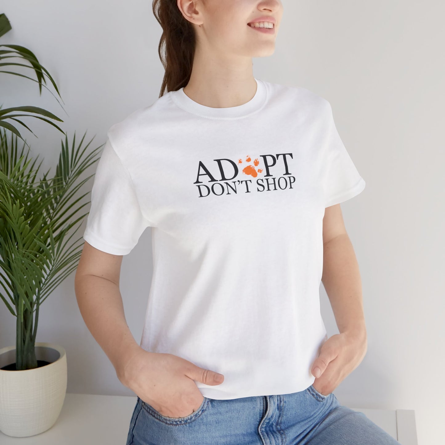 Adopt, Don't Shop Orange Paw Unisex Tee