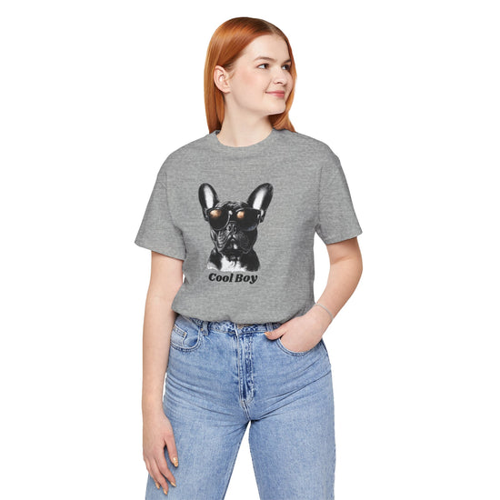 Cool Boy 4 French Bulldog Unisex Tee