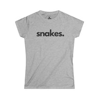 SNAKES, PERIOD. Women's Softstyle Tee T-Shirts Sport Grey gifts for animal lovers supporting animal rescues