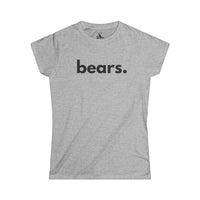 BEARS, PERIOD. Women's Softstyle Tee T-Shirts Sport Grey gifts for animal lovers supporting animal rescues
