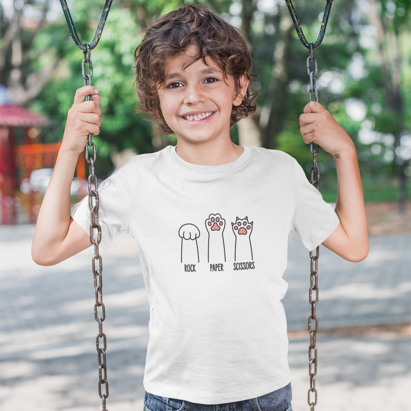 Rock, Paper, Scissors Kids Softstyle Tee — t-shirts that gives back to animal rescues