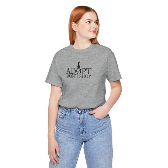 Adopt, Don't Shop Black Cat Unisex Tee