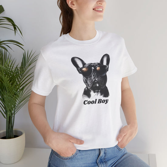 Cool Boy 4 French Bulldog Unisex Tee