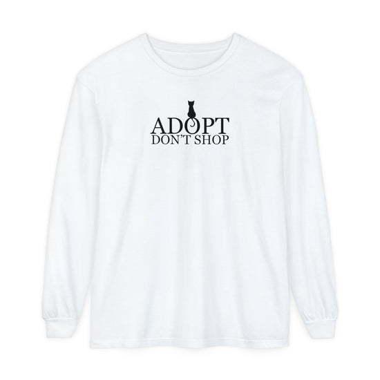 Adopt, Don't Shop Black Cat Unisex Long Sleeve Tee