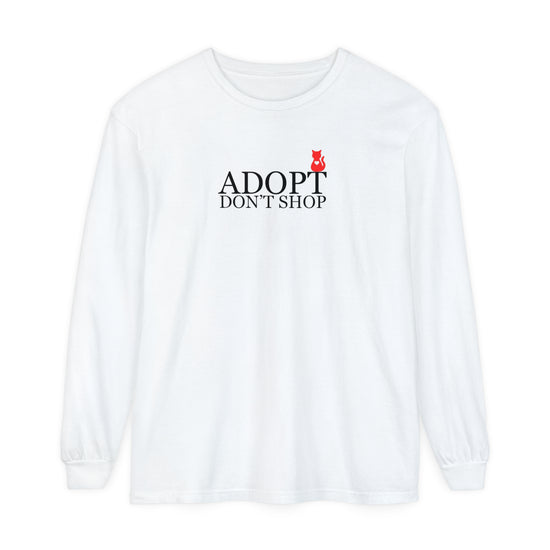 Adopt, Don't Shop Red Cat Unisex Long Sleeve Tee