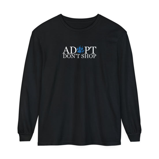 Adopt, Don't Shop Blue Paw Unisex Long Sleeve Tee