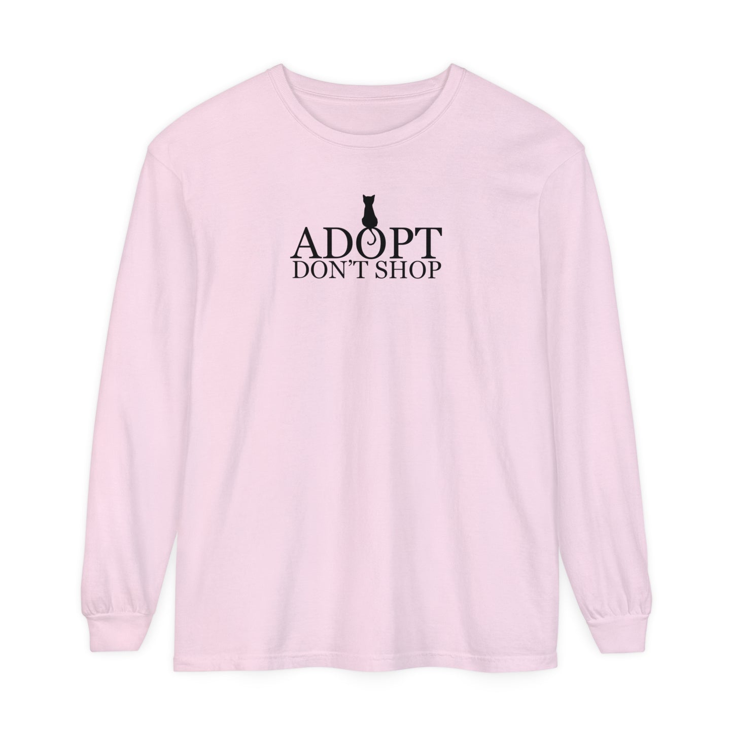 Adopt, Don't Shop Black Cat Unisex Long Sleeve Tee