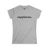 CAPYBARAS, PERIOD. Women's Softstyle Tee in Sport Grey — t-shirts that gives back to wildlife rescues