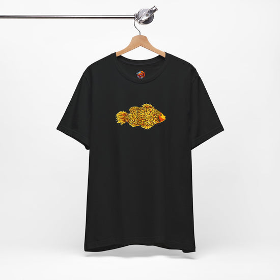 Golden Koi Tattoo Style Urban Cotton Tee - All The Fauna - Support Animal Shelter Fundraising - Gifts for Animal Lovers