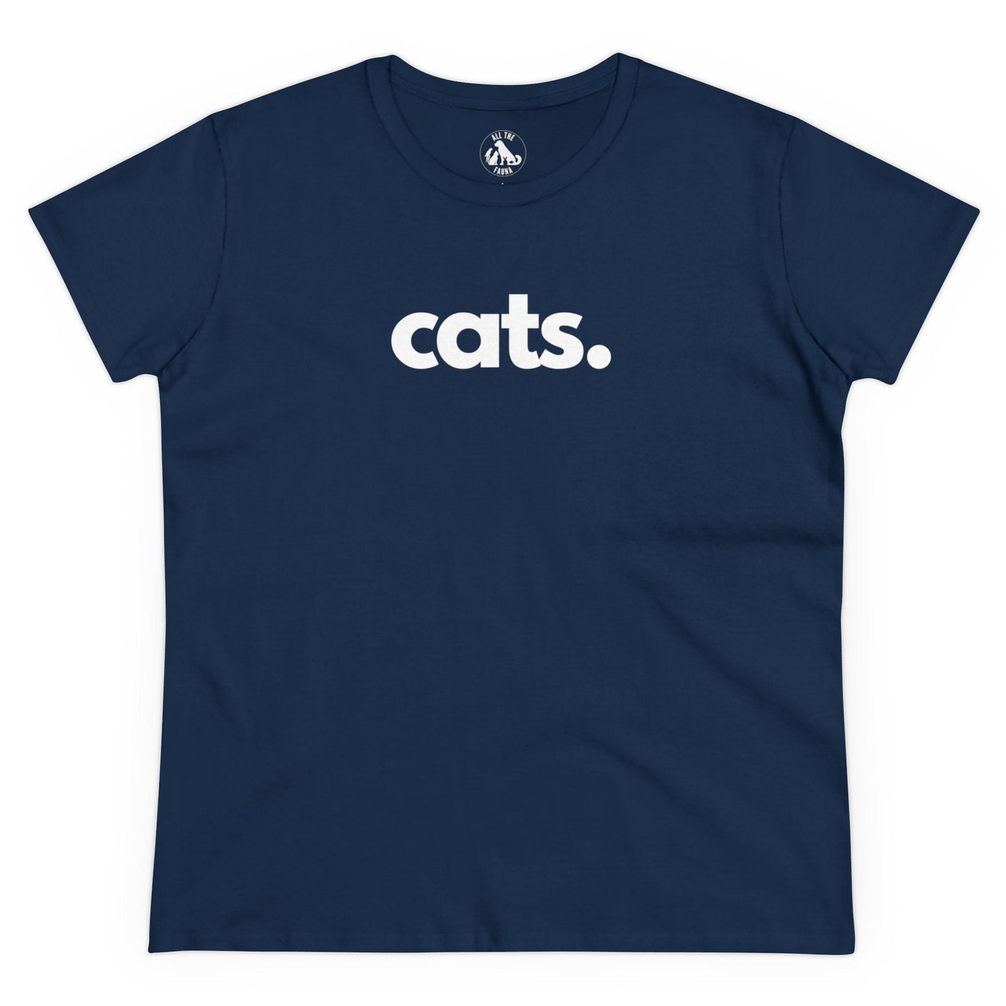 CATS, PERIOD. Women's Midweight Statement Cotton Tee