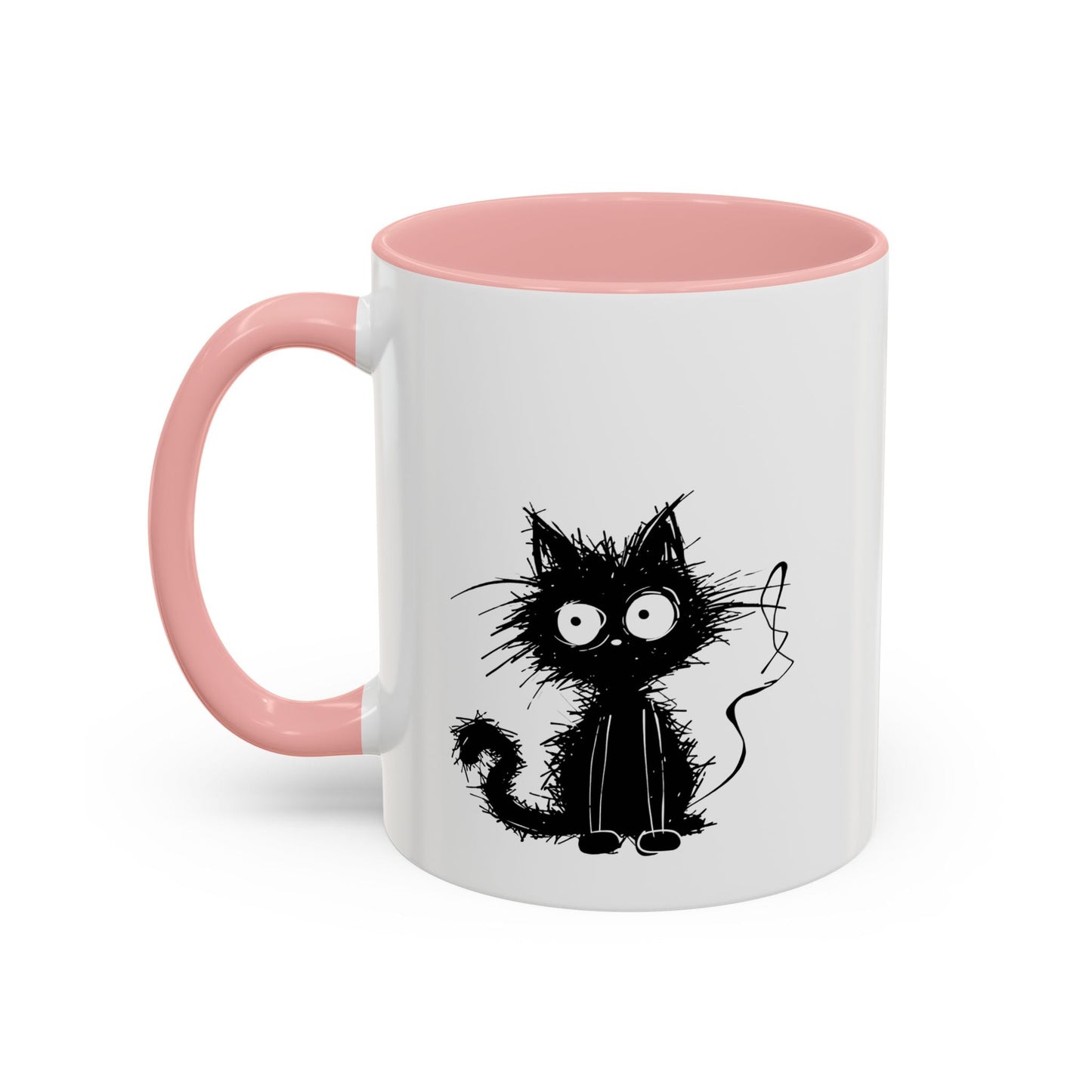 Abe the Black Cat Ceramic Coffee Mug - All The Fauna - Support Animal Shelter Fundraising - Gifts for Animal Lovers