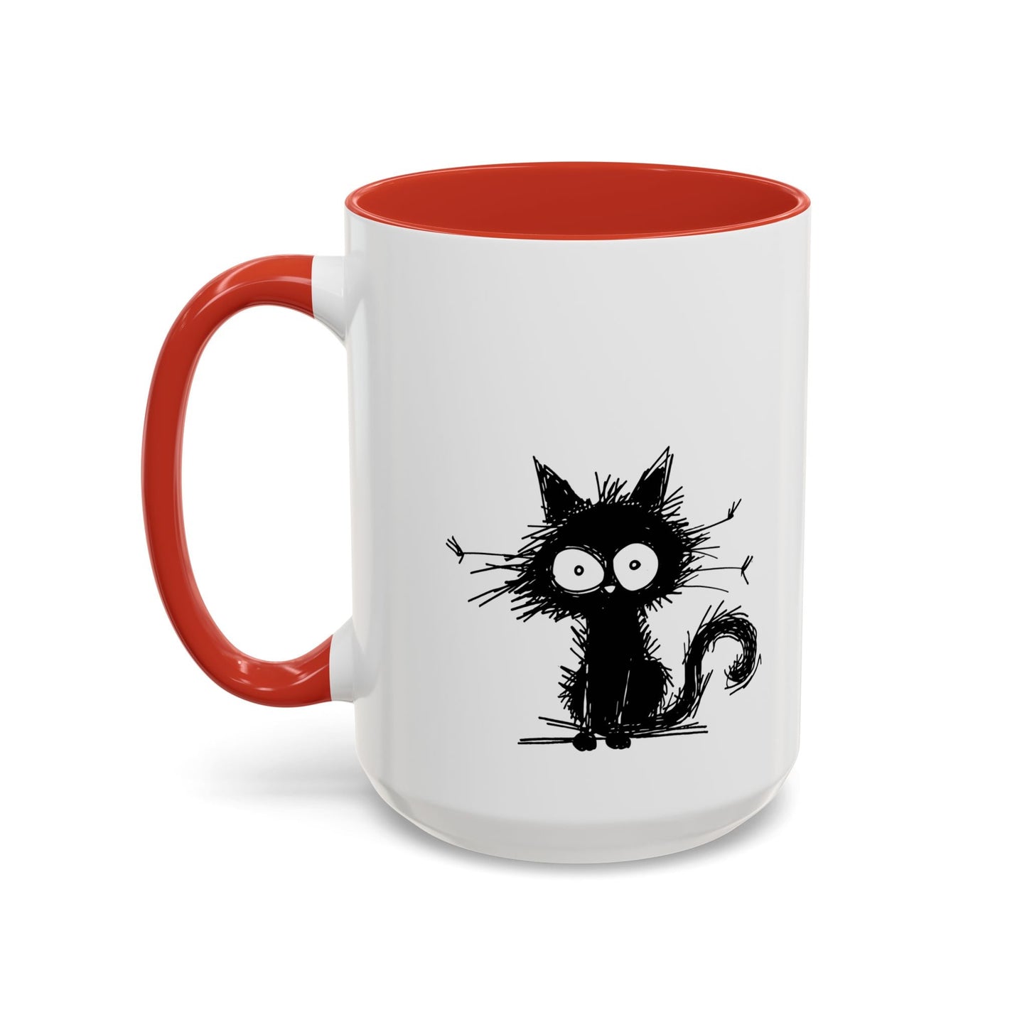 Abe the Black Cat Ceramic Coffee Mug - All The Fauna - Support Animal Shelter Fundraising - Gifts for Animal Lovers