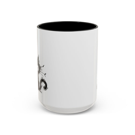 Abe the Black Cat Ceramic Coffee Mug - All The Fauna - Support Animal Shelter Fundraising - Gifts for Animal Lovers