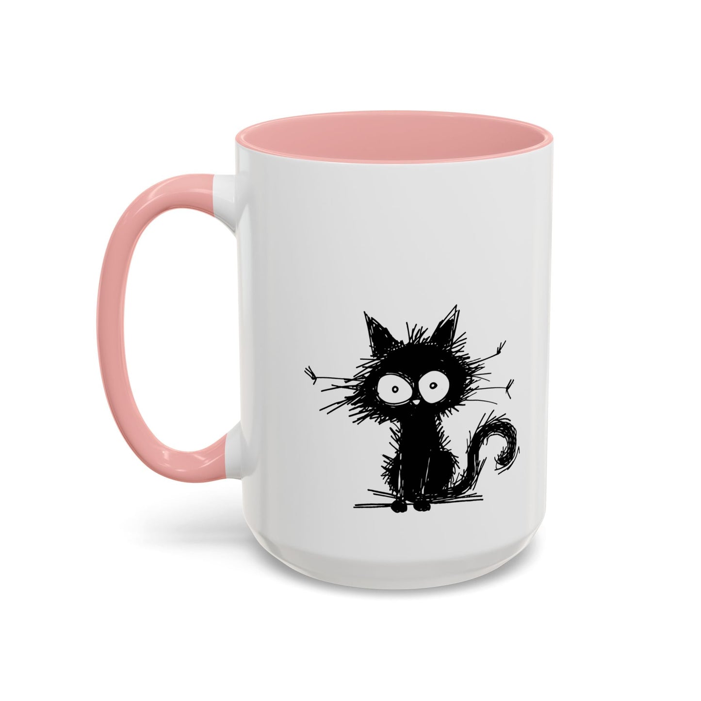 Abe the Black Cat Ceramic Coffee Mug - All The Fauna - Support Animal Shelter Fundraising - Gifts for Animal Lovers