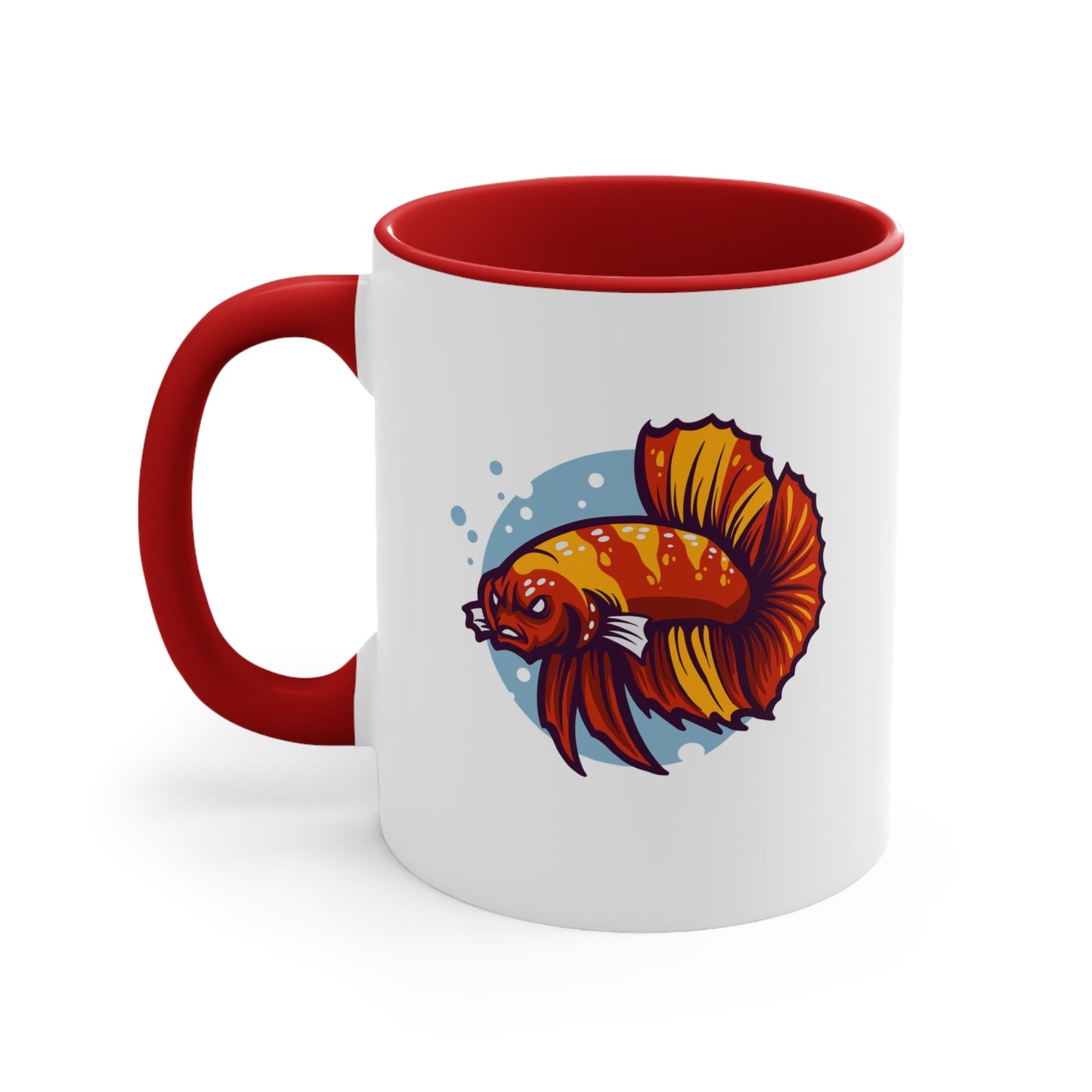 Angry Betta Fish Ceramic Coffee Mug - Support Animal Shelter Fundraising - Gifts for Animal Lovers