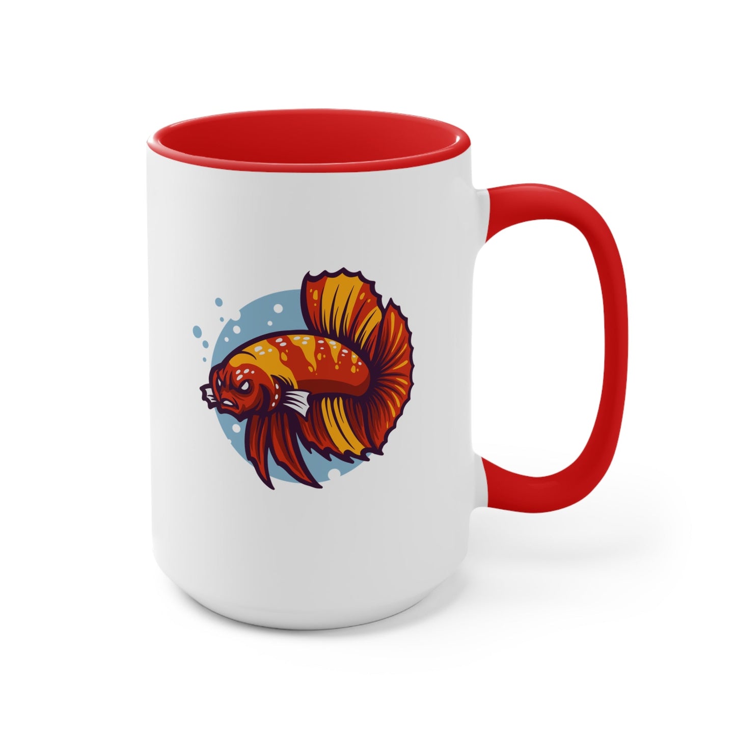 Angry Betta Fish Ceramic Coffee Mug - Support Animal Shelter Fundraising - Gifts for Animal Lovers