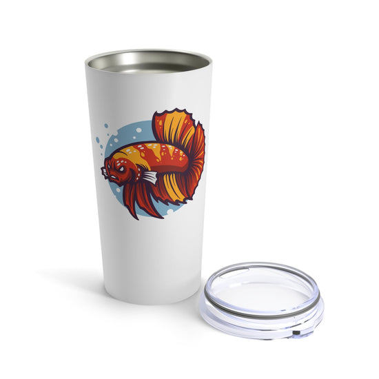 Angry Betta Tropical Fish Tumbler 20 oz - Support Animal Shelter Fundraising - Gifts for Animal Lovers