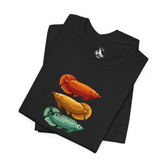 Arowana Trio Tropical Unisex Tee - Support Animal Shelter Fundraising - Gifts for Animal Lovers