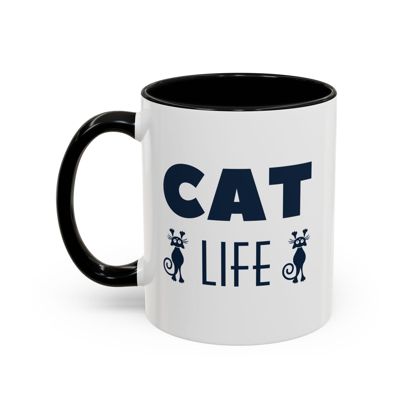 CAT Life Ceramic Coffee Mug - All The Fauna - Support Animal Shelter Fundraising - Gifts for Animal Lovers