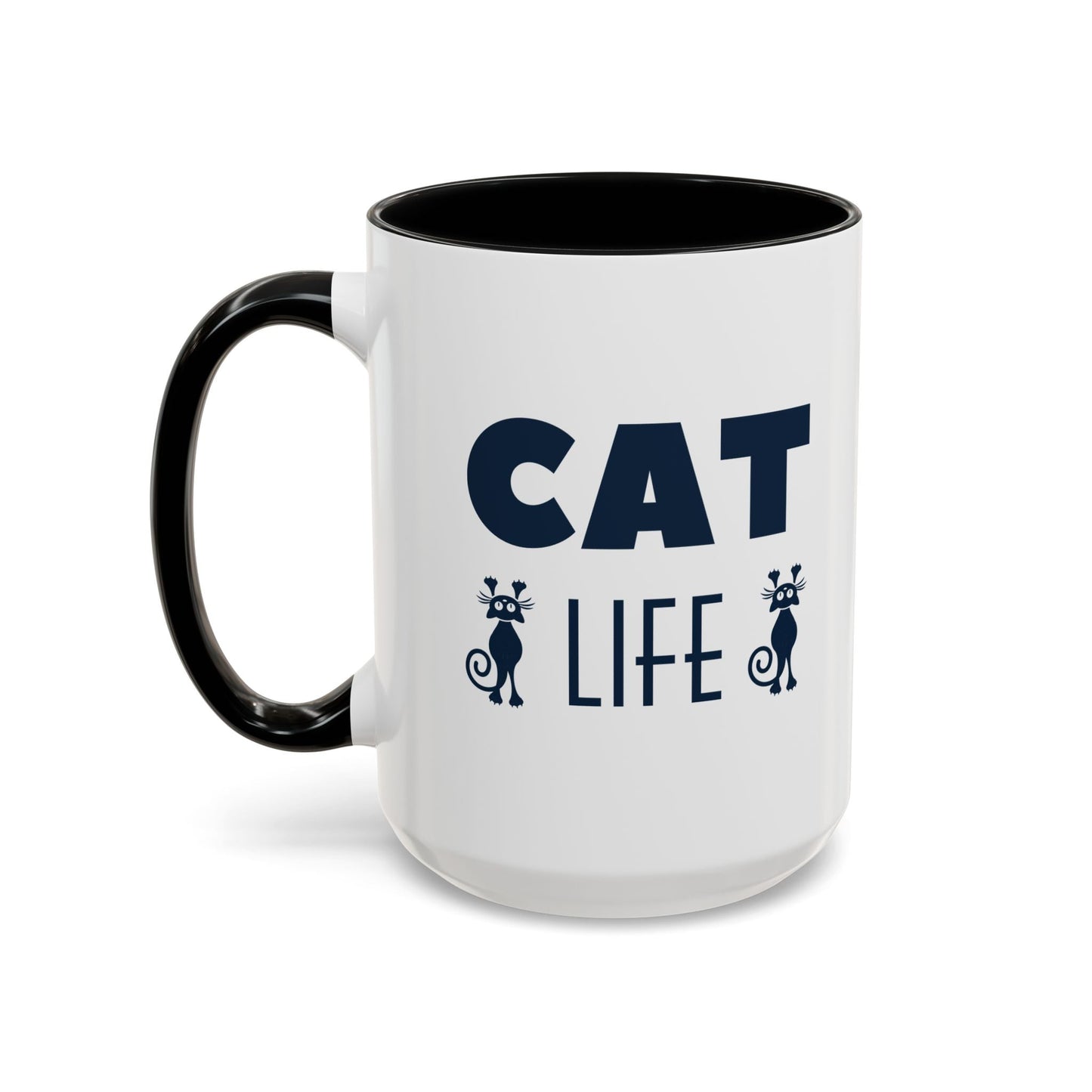 CAT Life Ceramic Coffee Mug - All The Fauna - Support Animal Shelter Fundraising - Gifts for Animal Lovers