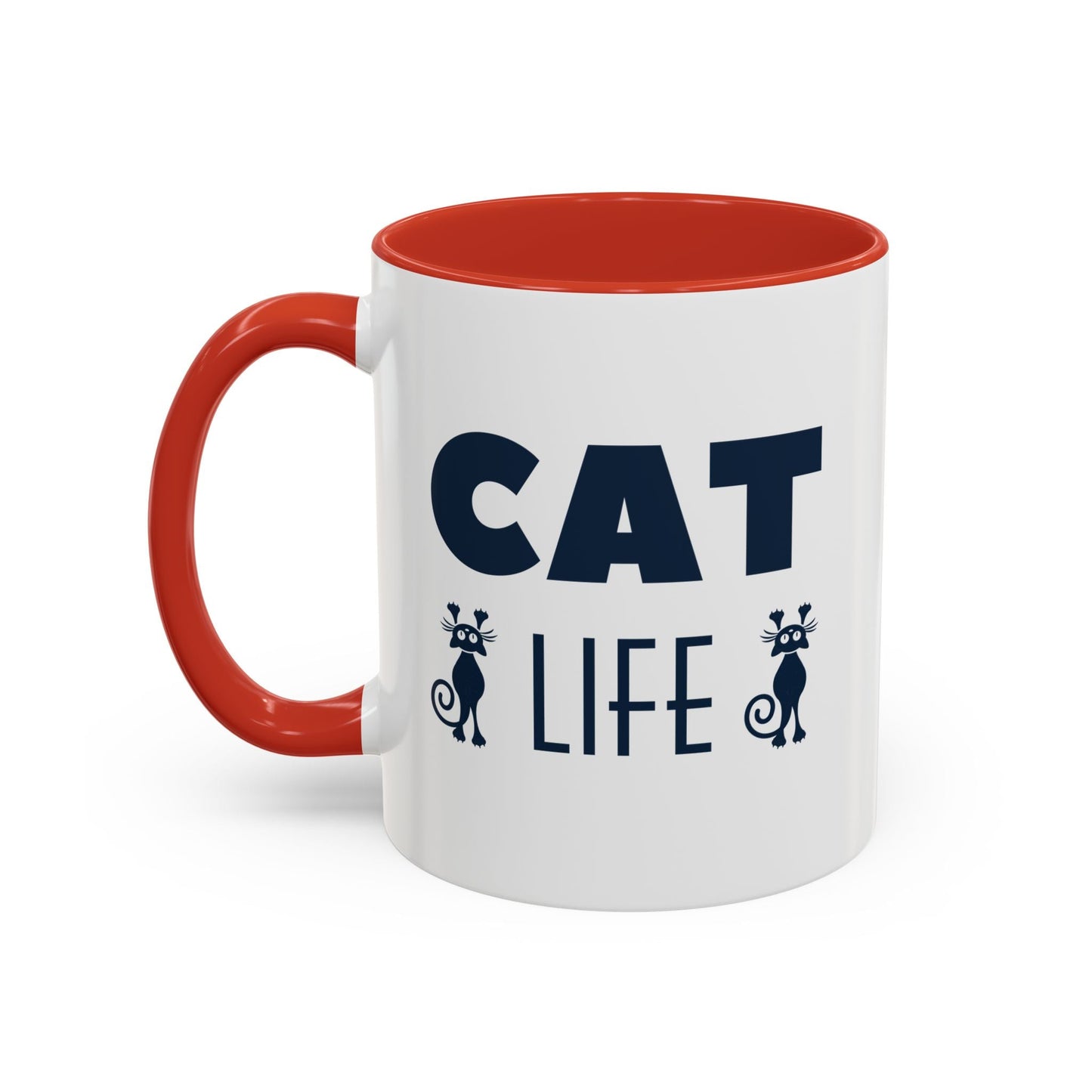 CAT Life Ceramic Coffee Mug - All The Fauna - Support Animal Shelter Fundraising - Gifts for Animal Lovers