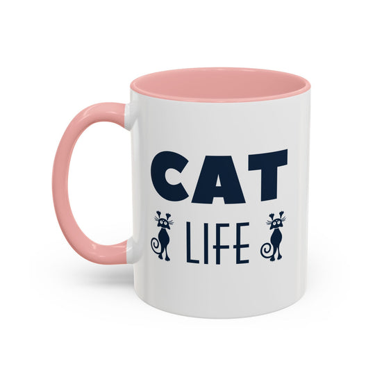 CAT Life Ceramic Coffee Mug - All The Fauna - Support Animal Shelter Fundraising - Gifts for Animal Lovers