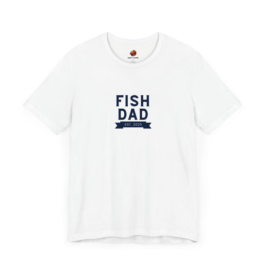 Fish Dad est 2023 Tropical Fish Unisex Heavy Cotton Tee - All The Fauna - Support Animal Shelter Fundraising - Gifts for Animal Lovers