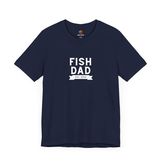 Fish Dad est 2023 Tropical Fish Unisex Heavy Cotton Tee - All The Fauna - Support Animal Shelter Fundraising - Gifts for Animal Lovers