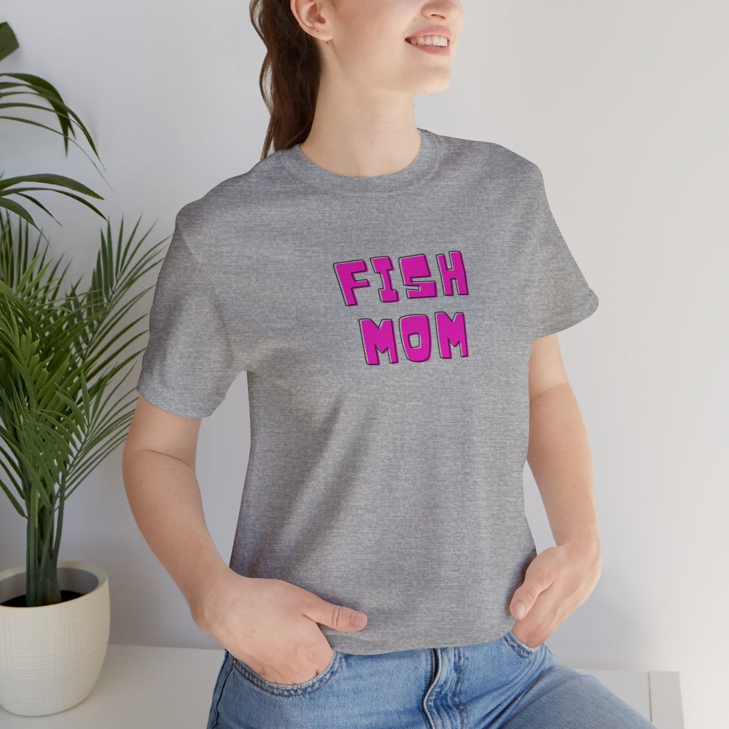 FISH MOM Retro Unisex Tee - All The Fauna - Support Animal Shelter Fundraising - Gifts for Animal Lovers