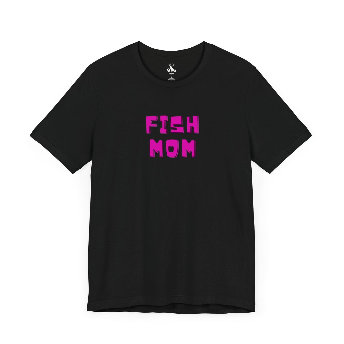 FISH MOM Retro Unisex Tee - All The Fauna - Support Animal Shelter Fundraising - Gifts for Animal Lovers