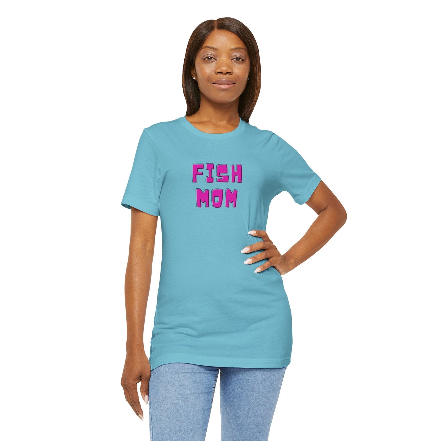 FISH MOM Retro Unisex Tee - All The Fauna - Support Animal Shelter Fundraising - Gifts for Animal Lovers