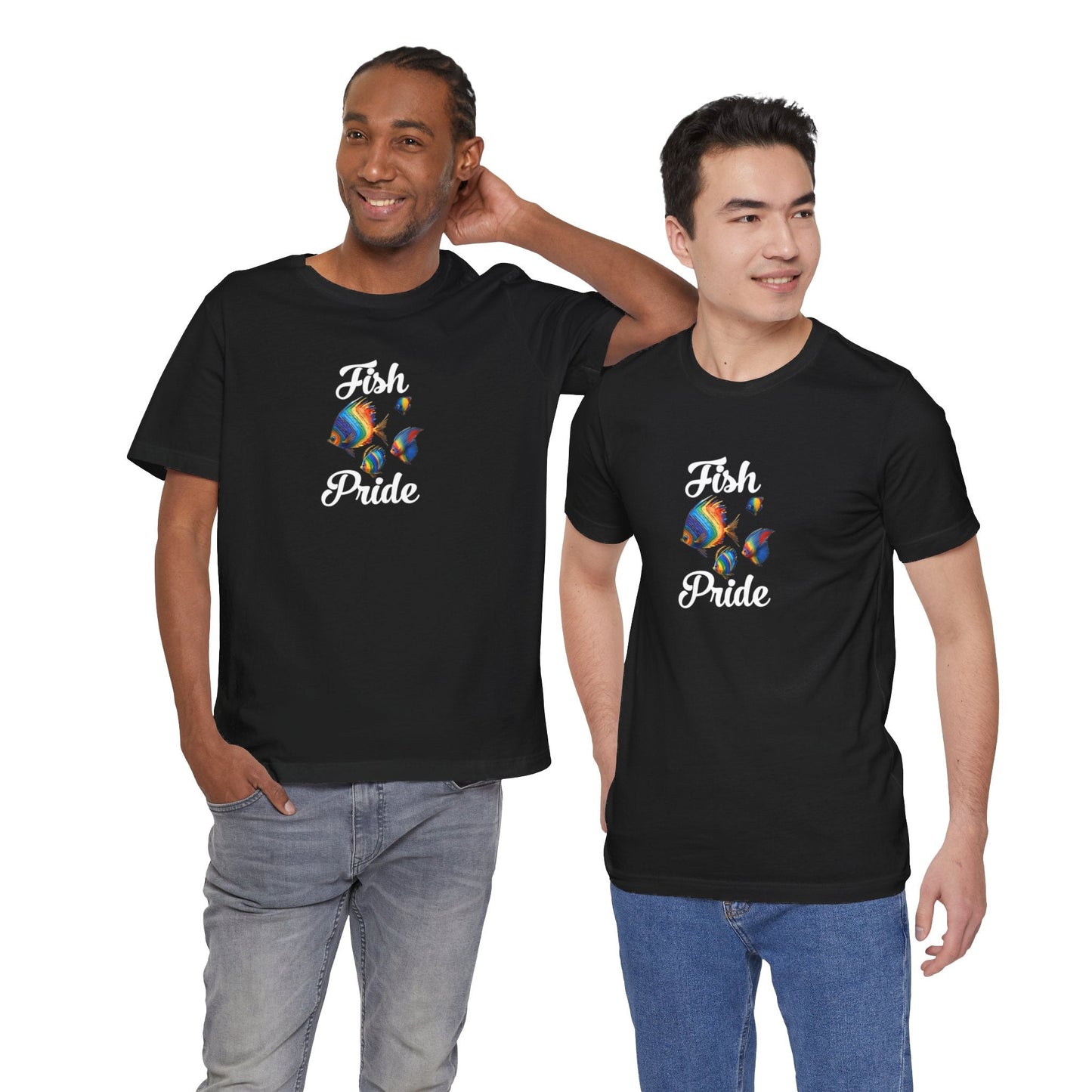 FISH PRIDE Tropical Fish Unisex Urban Cotton Tee - All The Fauna - Support Animal Shelter Fundraising - Gifts for Animal Lovers