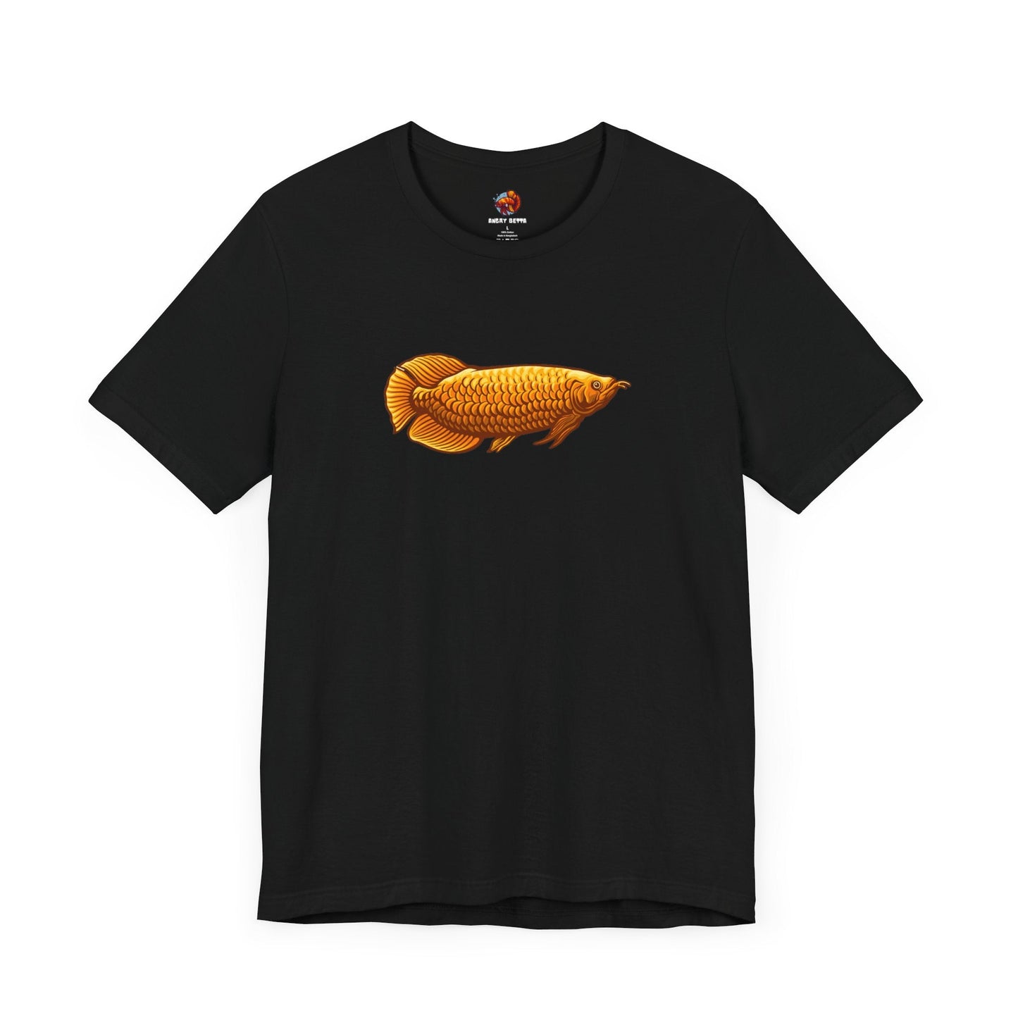 Golden Arowana Tropical Fish Unisex Heavy Cotton Tee - All The Fauna - Support Animal Shelter Fundraising - Gifts for Animal Lovers