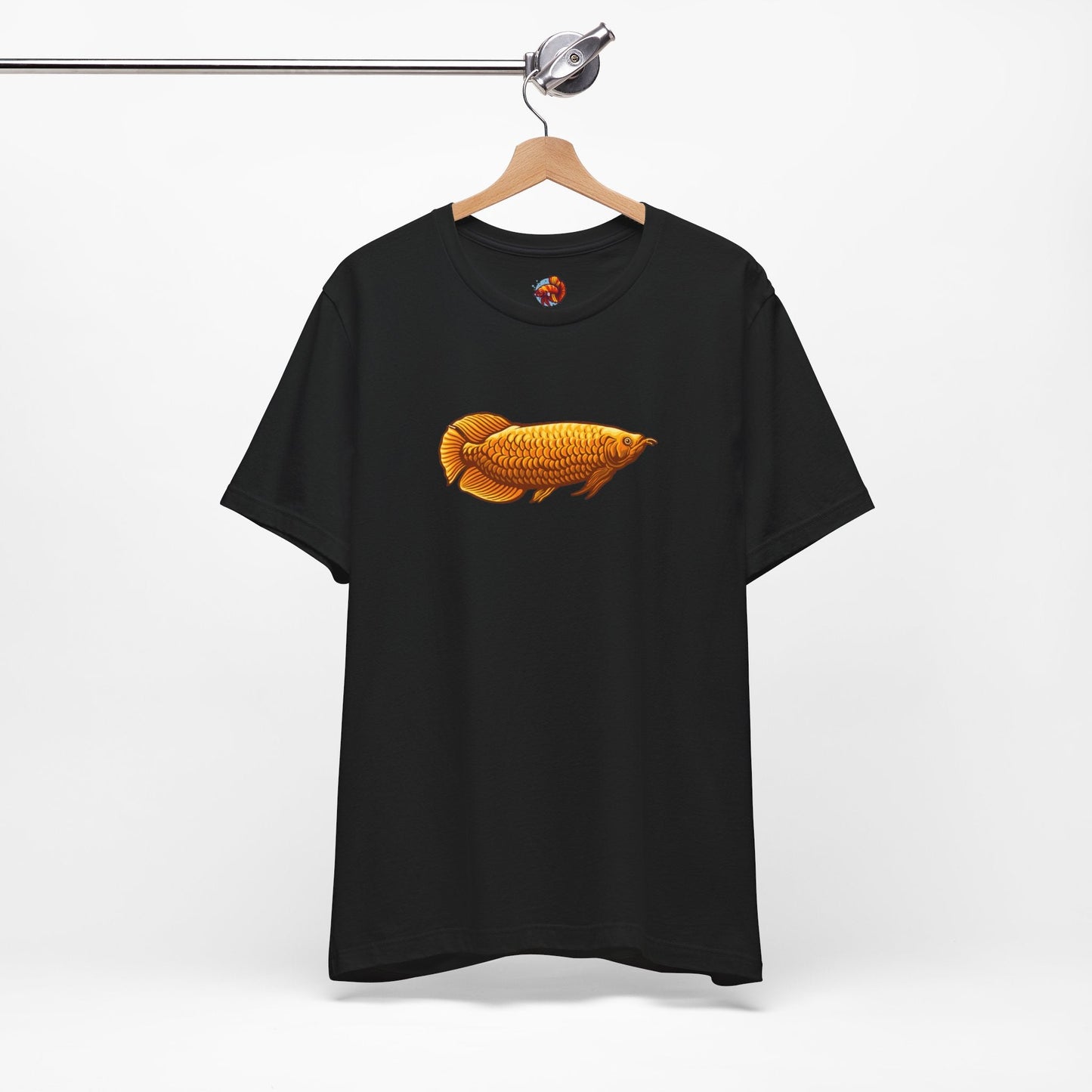 Golden Arowana Tropical Fish Unisex Heavy Cotton Tee - All The Fauna - Support Animal Shelter Fundraising - Gifts for Animal Lovers