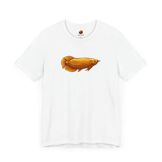 Golden Arowana Tropical Fish Unisex Heavy Cotton Tee - All The Fauna - Support Animal Shelter Fundraising - Gifts for Animal Lovers