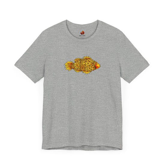 Golden Koi Tattoo Style Urban Cotton Tee - All The Fauna - Support Animal Shelter Fundraising - Gifts for Animal Lovers