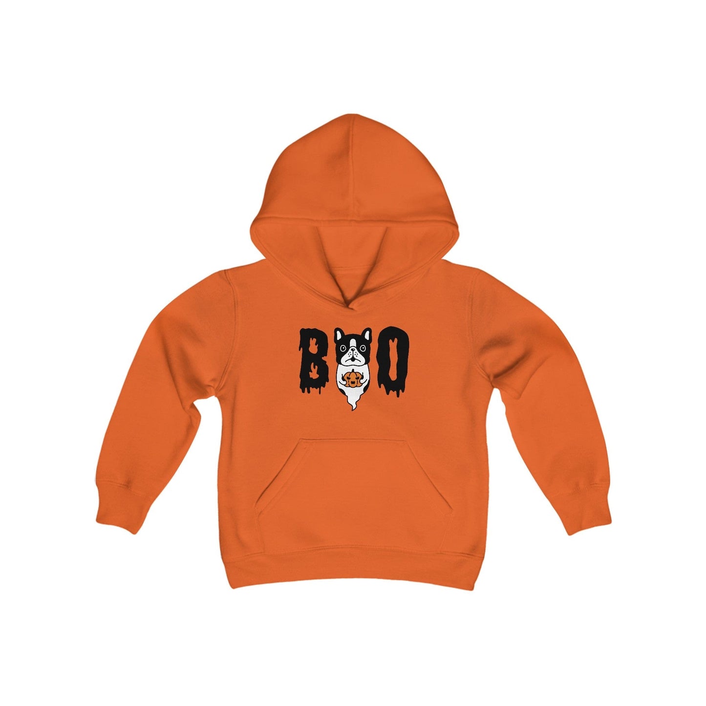 Printify Hoodies Orange / S BOO Boston Youth Heavy Blend™  Halloween Hoodie