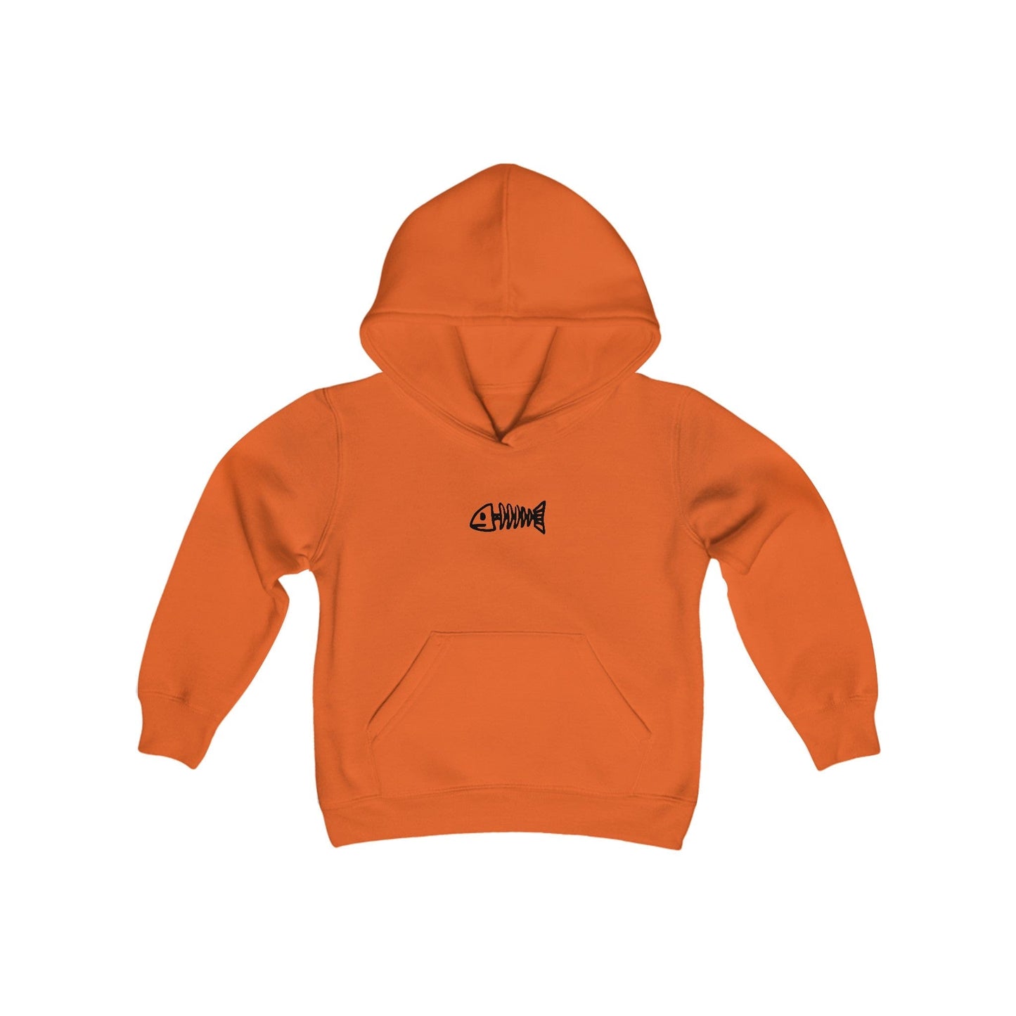 Printify Hoodies Orange / S PRETEND I'M A SKELETON Youth Heavy Blend™  Halloween Hoodie