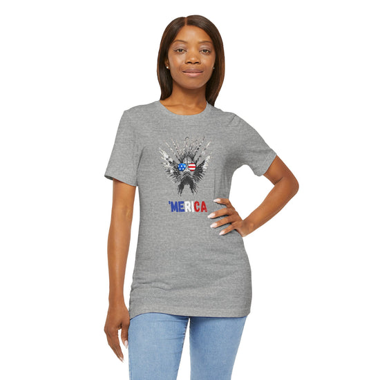 'MERICA Patriotic Lionfish Unisex Tee - Support Animal Shelter Fundraising - Gifts for Animal Lovers