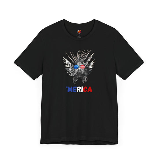 'MERICA Patriotic Lionfish Unisex Tee - All The Fauna