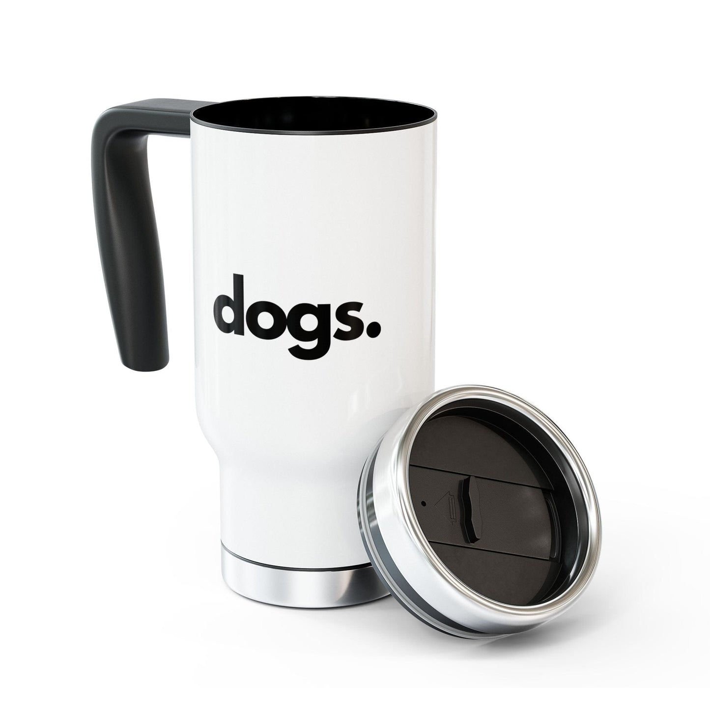 Printify Mugs 14oz DOGS, PERIOD. Stainless Steel Travel Mug 14 oz
