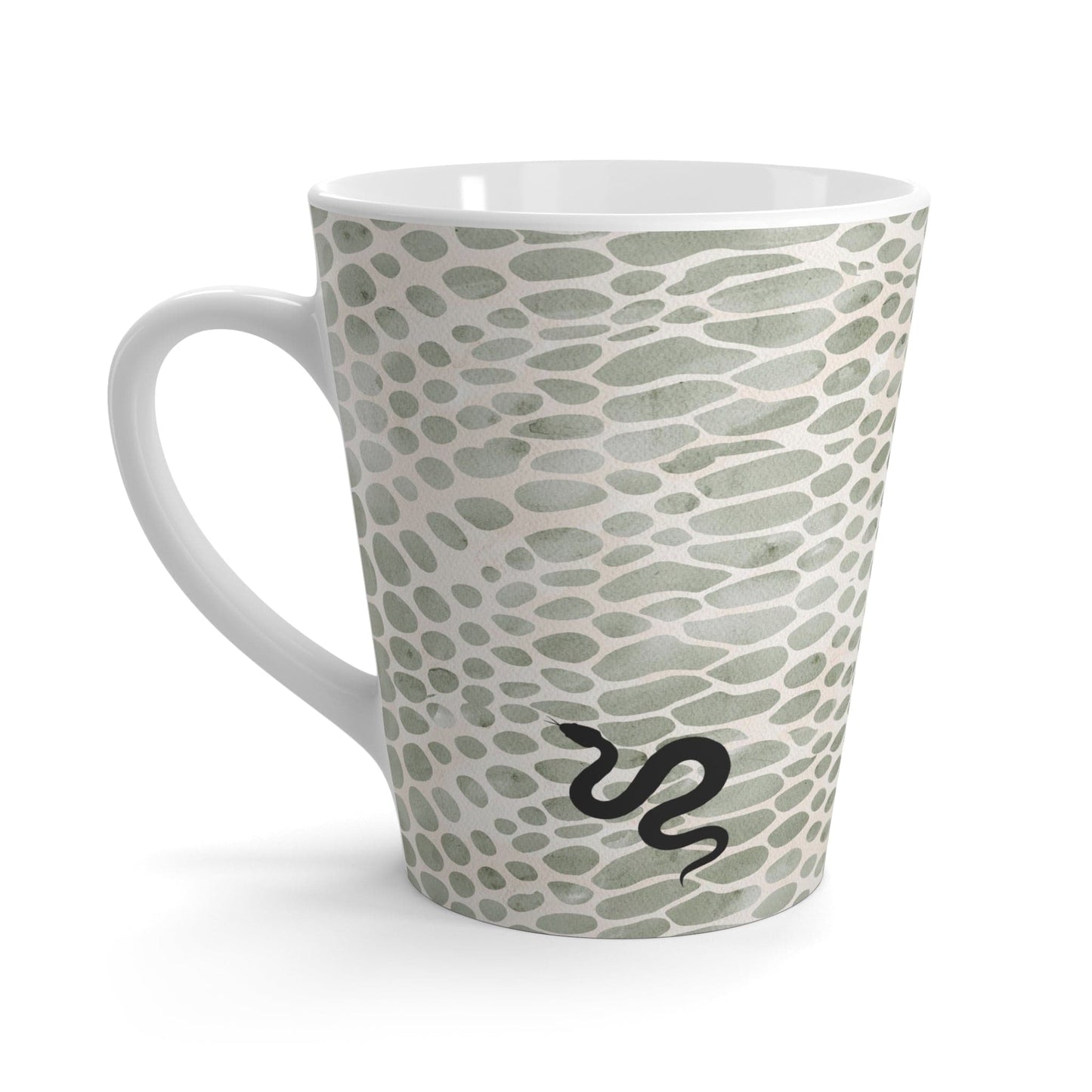 Printify Mugs Snake Print Ceramic Latte Mug 12 oz
