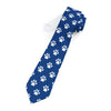 Paw Print Necktie White on Blue Neckties gifts for animal lovers supporting animal rescues
