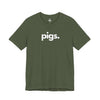 PIGS, PERIOD. Unisex Tee — t-shirts that gives back to farm animal rescues