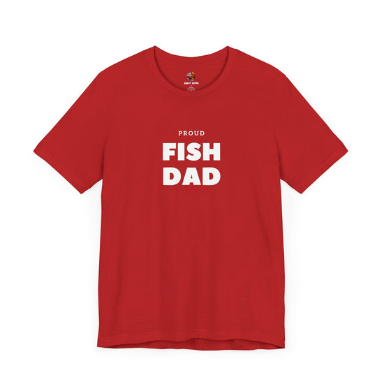 Proud FISH DAD Tropical Fish Unisex Heavy Cotton Tee - All The Fauna - Support Animal Shelter Fundraising - Gifts for Animal Lovers